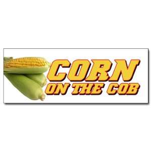  36 CORN ON THE COB DECAL sticker farmers market stand 
