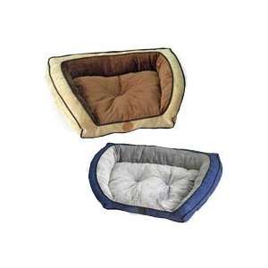 K&H Bolster Couch Style Pet Bed large blue and gray color 