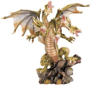 12 Legendary Five Headed Dragon from Greek Legend Sculpture Statue 