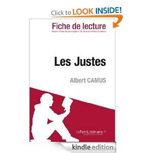 Les Justes de Albert Camus (Fiche de lecture) (French Edition 