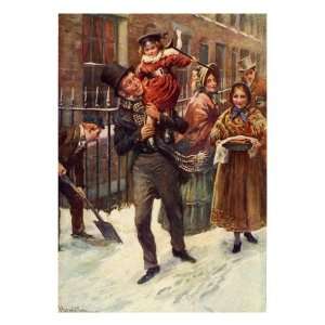 Charles Dickenss A Christmas Carol  portrait of Bob Cratchit and 
