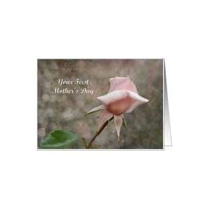  Mothers Day   First   Pink Rose Bud Card: Health 