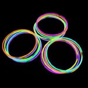  22 Lumistick Brand Glow Stick Necklaces Assorted Mixed 