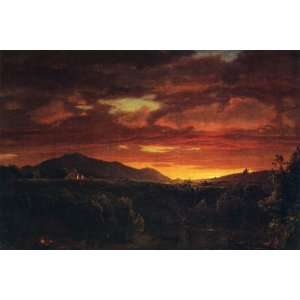   Oil Reproduction   Frederic Edwin Church   24 x 16 inches   Twilight
