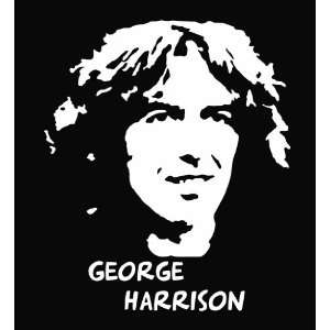 George Harrison Die Cut Vinyl Decal Sticker 6 White