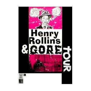 HENRY ROLLINS Gore Tour Music Poster