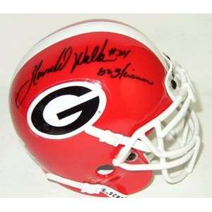 Herschel Walker Signed Mini Helmet   Authentic   Autographed NFL Mini 