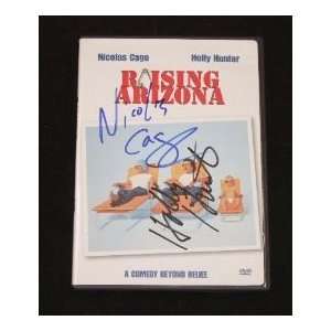 Nicolas Cage Holly Hunter   Raising Arizona   Signed Autographed Dvd 