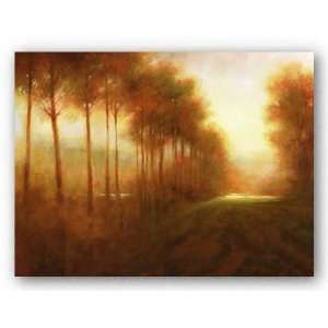  Line of Trees at Dawn by Jim Mitchell 23.5x31.5 Art 