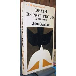  Death Be Not Proud John Gunther Books