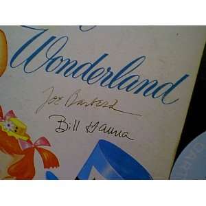   Hanna Joe Barbera Autograph Alice In Wonderland 1965