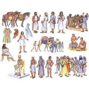 The Story of Joseph in Egypt Felt Figures for Flannel Board Bible 