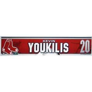Kevin Youkilis #20 2009 Red Sox Game Used Locker Room Nameplate