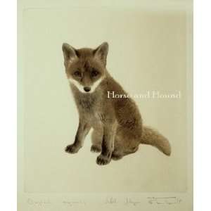  Fox Cub, Art Engraving by Meyer Eberhardt Arts, Crafts 
