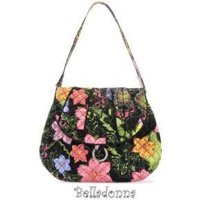 Marie Osmond Quilted Cotton Purse Handbag Belladonna