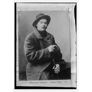 Maxim Gorky,with heavy coat on
