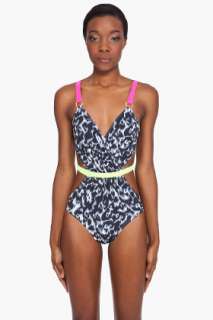 Matthew Williamson Neon Cut Out Swimsuit for women  SSENSE