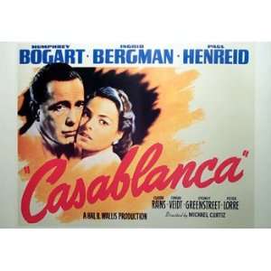   Michael Curtiz. Starring Humphrey Bogart, Ingrid Bergman, Paul Henreid