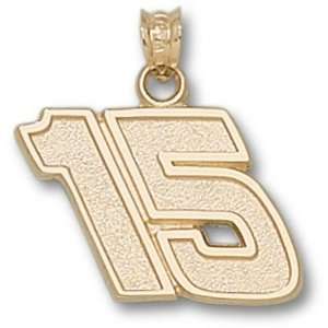 Michael Waltrip #15 Large Gold Plated Pendant