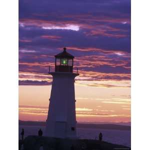  Lighthouse at Sunset in Peggys Cove, Nova Scotia 