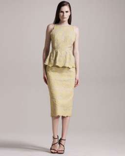 Pleated Lace Dress  