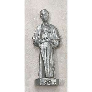  Pope John Paul II 3 Patron Saint Statue Genuine Pewter 