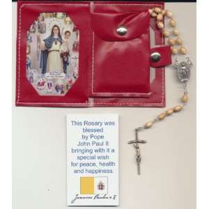 Rosary with Papal Crucifix Blessed by Pope John Paul II on 8/17/2002 