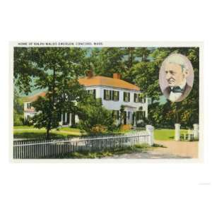  Concord, Massachusetts   View of Ralph Waldo Emerson House 