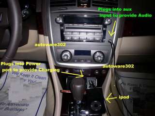 Radio Stereo Car iPod iPhone iTouch Aux Input Cable 2  
