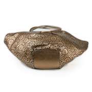 JIMMY CHOO Perforated Leather STAR Bag Purse Bronze  
