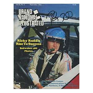 Ricky Rudd Autographed/Signed Grand National Illustrated Magazine