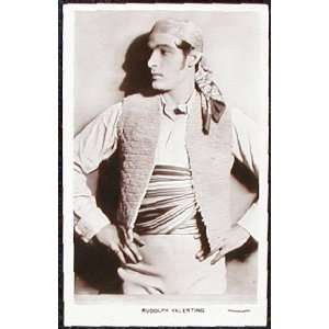  Vintage Postcard of Rudolph Valentino Circa 1920s