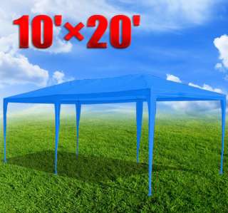 10 x 20 Blue Gazebo Party Tent Canopy with Side Walls  