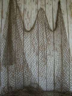 Authentic Fishing Net 10 x 10 ~ Vintage Fish Netting  