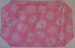 EASTER Eggs Vinyl Placemats Pink Blue Yellow Lavender  