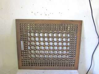   Antique Large Cast Iron Floor Register Cold Air Heat Furnace Grate