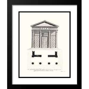 Sir William Chambers Framed and Double Matted 25x29 Elevations Plans 