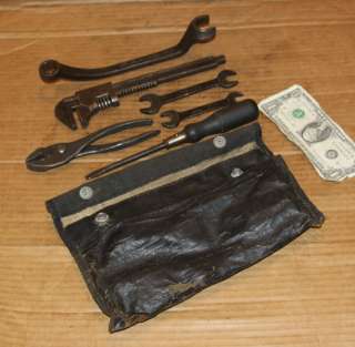 Original Ford Model T A Tool Pouch Kit,Pliers,Wrench,Screwdriver,Pouch 