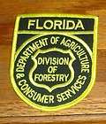 NEW PATCH FLORIDA DEPARTMENT AGRICULTURE DIVISION of FORESTRY