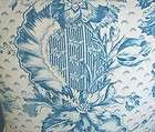 Brunschwig Fils Cut Velvet Fabric Custom Designer Throw Pillows Blue 2 