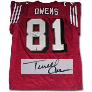 Terrell Owens San Francisco 49ers Autographed Reebok Red Jersey