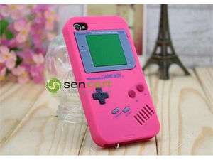 New Nintendo Pink Silicone Case Game Boy For iPhone 4 4G iPhone 4S 