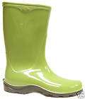 Womens Sloggers Waterproof Garden Rain Boots Green Size