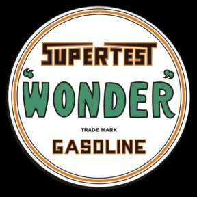 Supertest Wonder Gasoline   12 Gas Pump Decal  