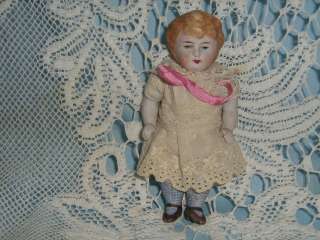 Pretty Little All Bisque German Doll 4 tall  