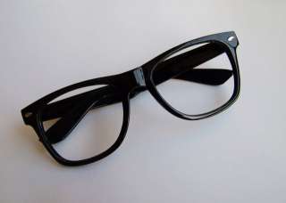New Glasses Frame Style Wayfarer Vintage Retro Nerd Fashion Unisex 10 