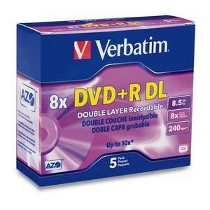    Verbatim Corporation, Inc 8x DVD+R Double Layer Media Electronics