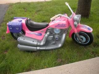Power Wheels Pink Barbie Harley Davidson 12V Motorcycle P/U IN NJ ONLY 