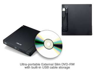 Netbook Kit for 10 Netbooks   Black 8X Super Multi Slim External DVD 