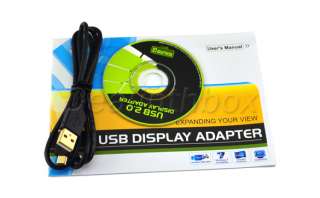 New USB to VGA/DVI/HDMI Multi Display Converter Adapter  